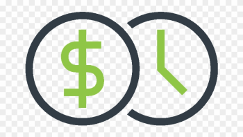 Time Money - Cost Saving Icon Png