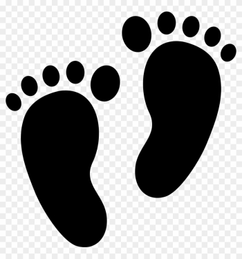 Footprint Clipart - Baby Feet Silhouette