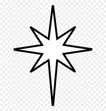 Bethlehem Star Template - Bethlehem Star Clipart