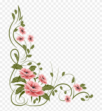 Flowers, Painting Illoustrator, Png File - Vintage Flower Vector Png