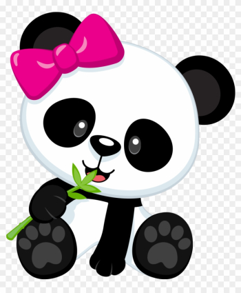 Cute Panda Cartoon Png Clipart Image - Imagenes De Pandas Para Colorear