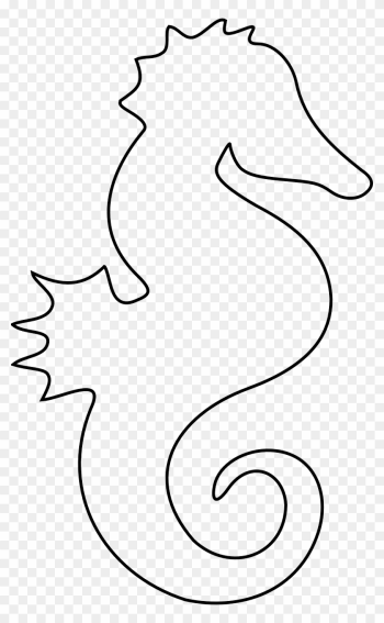 Fish Outlines New Free Image On Pixabay Seahorse Ocean - Printable Seahorse Template