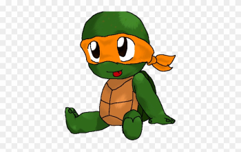 Baby Ninja Turtle Cartoon - Teenage Mutant Ninja Turtles Baby Mikey