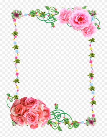 Frame Png With Roses By Melissa-tm - Rose Frames