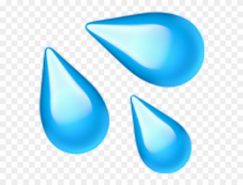 Waterdrops Sweatdrops Drops Water Emoji - Sweat Droplets Emoji