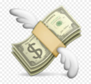 Emoji Money Clipart - Flying Money Emoji