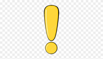 Exclamation Mark Yellow Cartoon - Yellow Exclamation Mark Png