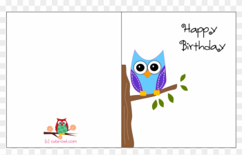 Greeting Cards Printable Owl Birthday Free Card Designs - Printable Birthday Card Print