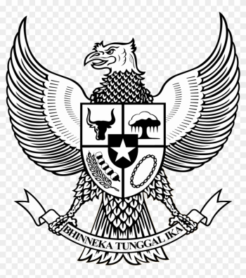 Logo Garuda Pancasila Bw Hitam Putih - National Emblem Of Indonesia