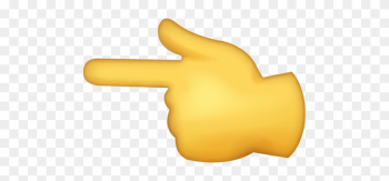 Left Pointing Backhand Index Iphone Emoji Jpg - Transparent Background Finger Point Emoji Png