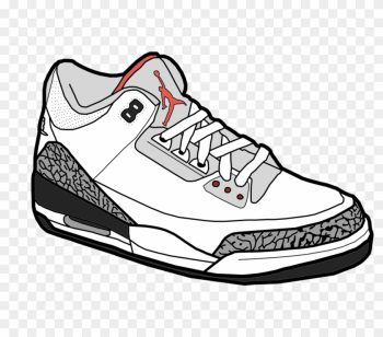 Best Free Shoe Clipart Jordan Drawing - Cartoon Jordan Shoes Png