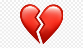 Heart Heartbreak Red Icon Emojisticker Like - Iphone Broken Heart Emoji
