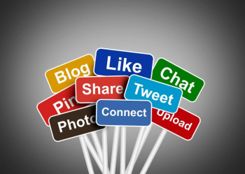Social media and networking concept - Social media buzzwords