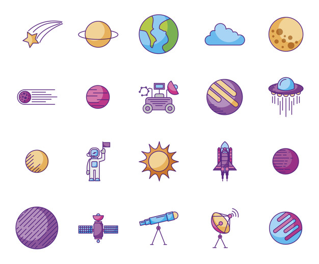 meteorite,venus,bundle,discover,mars,starry,meteor,astronomy,clipart,set,collection,planets,ufo,telescope,satellite,spaceship,vehicle,universe,fly,astronaut,global,planet,ship,rocket,moon,icons,science,cute,space,earth,globe,flag,comic,cartoon,character,nature,star,technology