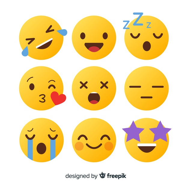 reaction,sleepy,crying,laughing,set,collection,emotions,pack,sad,emoji,flat design,emoticon,flat,happy,face,design,love