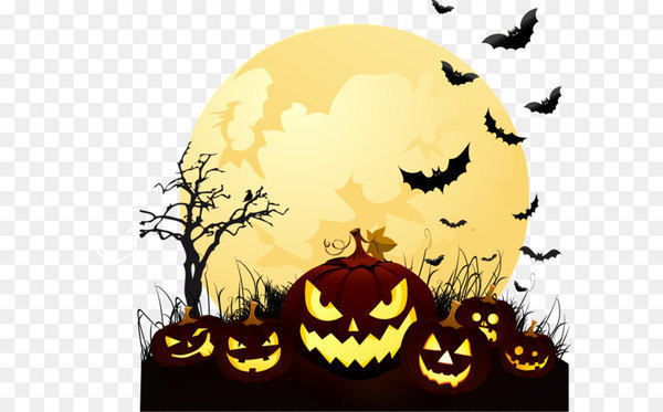 halloween,jack o lantern,pumpkin,moonlight,holiday,trickortreating,halloween costume,party,festival,art,calabaza,illustration,clip art,produce,yellow,graphics,smile,font,cartoon,png