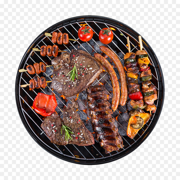 barbecue,shashlik,grilling,churrasco,meat,food,vienna sausage,round steak,sausage,vegetable,cooking,fish,steak,grillades,cuisine,animal source foods,dish,contact grill,barbecue grill,recipe,png