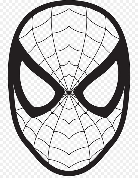 spiderman,drawing,face,coloring book,stencil,mask,symbiote,youtube,silhouette,spiderman homecoming,spiderman 3,ultimate spiderman,line art,head,symmetry,monochrome photography,symbol,monochrome,circle,line,black and white,png