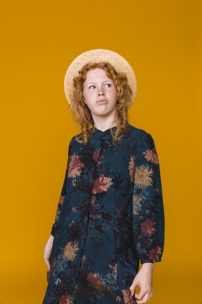 displeased,looking away,unsatisfied,freckled,floral dress,making face,pouting,studio shot,copy space,indoors,sincere,foxy,grimace,femininity,charming,away,redhead,making,straw hat,attractive,sensual,contemporary,gorgeous,looking,copy,stylish,pretty,surprised,shot,curly,tired,straw,ginger,lifestyle,portrait,beautiful,young,female,youth,studio,lady,lips,dress,hat,orange background,orange,face,space,woman,floral,background