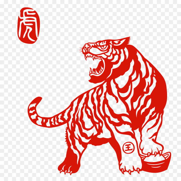 The Chinese Zodiac Tiger Chinese New Year Tiger Png Free Transparent Image