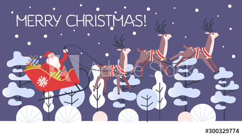santa,claus,sleigh,running,cervid,reindeer,christmas,cartoon,vector,winter,celebration,december,eve,gift,greeting,holiday,illustration,merry,sled,christmas,sky,night,background,moon,bag,clause,driving,red,sled,town,village,city,animal,antler,beautiful,cheerful,church,drawing,elk,fly,moose,nature,present,riding,sack,smile,adobestock