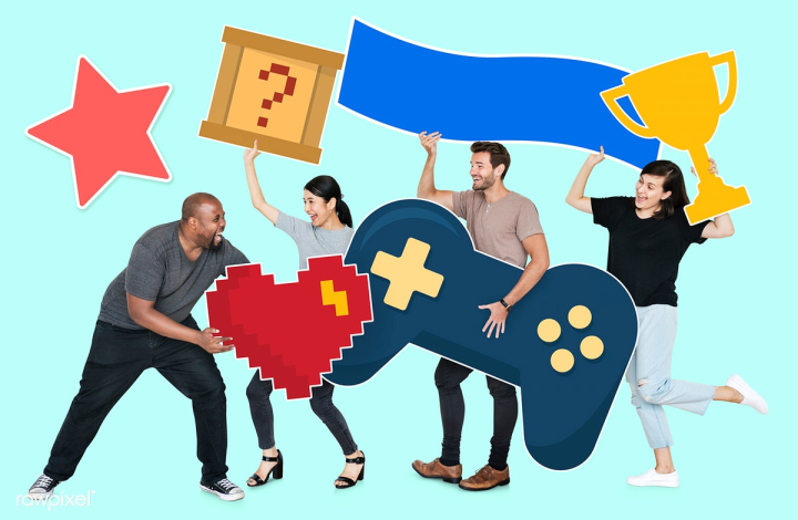 african american,african descent,arcade,asian,banner,blank,blank space,blue,blue background,caucasian,champion,cheerful,control,controller,copy space,cup,design space,diverse,diversity,empty,entertainment,free,friends,friendship,fun,game,gamepad,gamer,gaming,group,heart,holding,icon,isolated,joyful,leisure,love,men,people,pixelated,play,player,playful,space,video game,winner,winning,women
