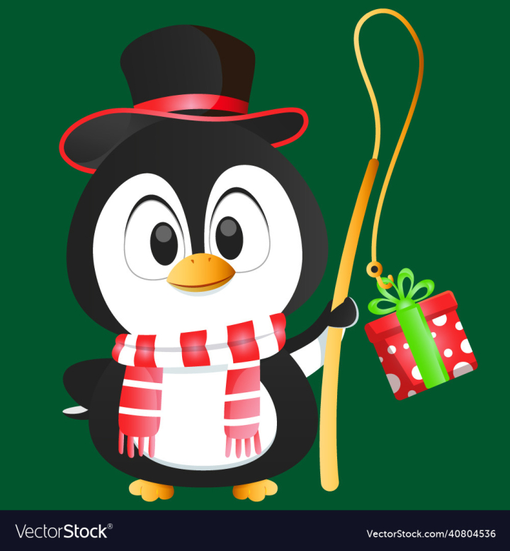 Christmas,Cute,Penguin,Gift,Vector,Animal,Character,Illustration,Santa,Xmas,Celebration,Holiday,Cartoon,Winter,Hat,Happy,Snowman,Card,Decoration,Funny,Food,Merry,Claus,Fun,Present,Snow,vectorstock