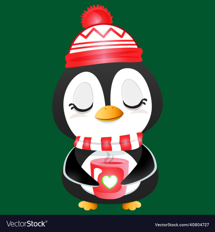 Christmas,Cute,Animal,Penguin,Celebration,Character,Illustration,Vector,Santa,Xmas,Holiday,Cartoon,Winter,Hat,Gift,Happy,Snowman,Card,Decoration,Funny,Food,Merry,Claus,Fun,Present,Snow,vectorstock