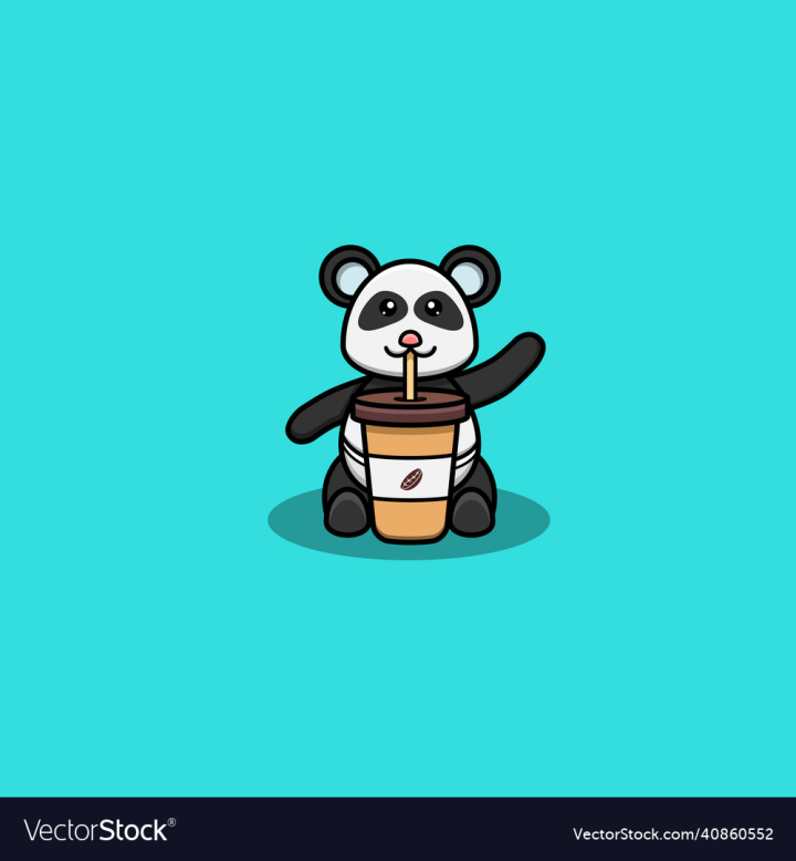 Panda,Cute,Character,Baby,Logo,Coffee,Drink,Animal,Vector,Children,Child,Illustration,Design,Sweet,Background,Graphic,Mammal,Isolated,Style,Funny,Smile,Print,Drawing,Cartoon,Zoo,Fun,Card,Pet,Happy,Modern,Icon,Cup,Fresh,Aromatic,Caffeine,Cheers,Tasty,Latte,Aroma,Tea,Breakfast,Morning,Time,Backdrop,Hot,Espresso,Business,Shop,Cafe,vectorstock