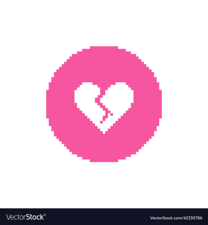vectorstock,Heart,White,Icon,Cracked,Pink,Day,Color,Round,Pixel,Vector,Art,Design,Sign,Button,Shape,Card,Holiday,Symbol,Romance,Romantic,Concept,Dislike,Divorce,Passion,Separation,Illustration,Broken,Retro,Style,Print,Modern,Break,Template,Flat,Abstract,Element,Decoration,Disappointment,Emoticon,Cardio,Minimalism,Emoji,Graphic,Video,Game,Clip,Interface